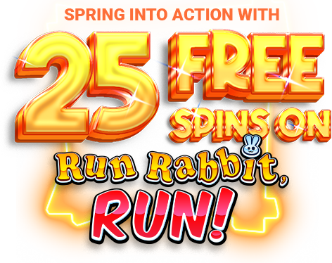 Winnerz 25 Free Spins on Run Rabbit, Run